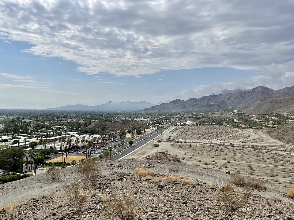 Panoramic view of Rancho Mirage and surrounding mountains